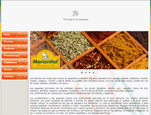 Tablet Screenshot of condimentosmanantial.com